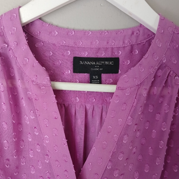 Banana Republic Purple Women's Blouse - Picture 2 of 5